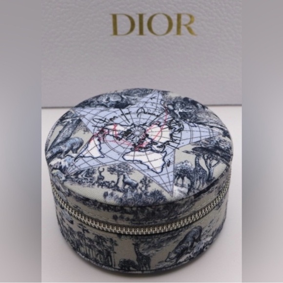Dior Beauty Handbags - 💙DIOR BEAUTY💙Travel Jewelry Case in🌏Around The World🌏Print/NWOT